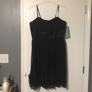 Black Strapless Cocktail Dress, New With Tags